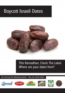 Boycott Israeli Dates Front